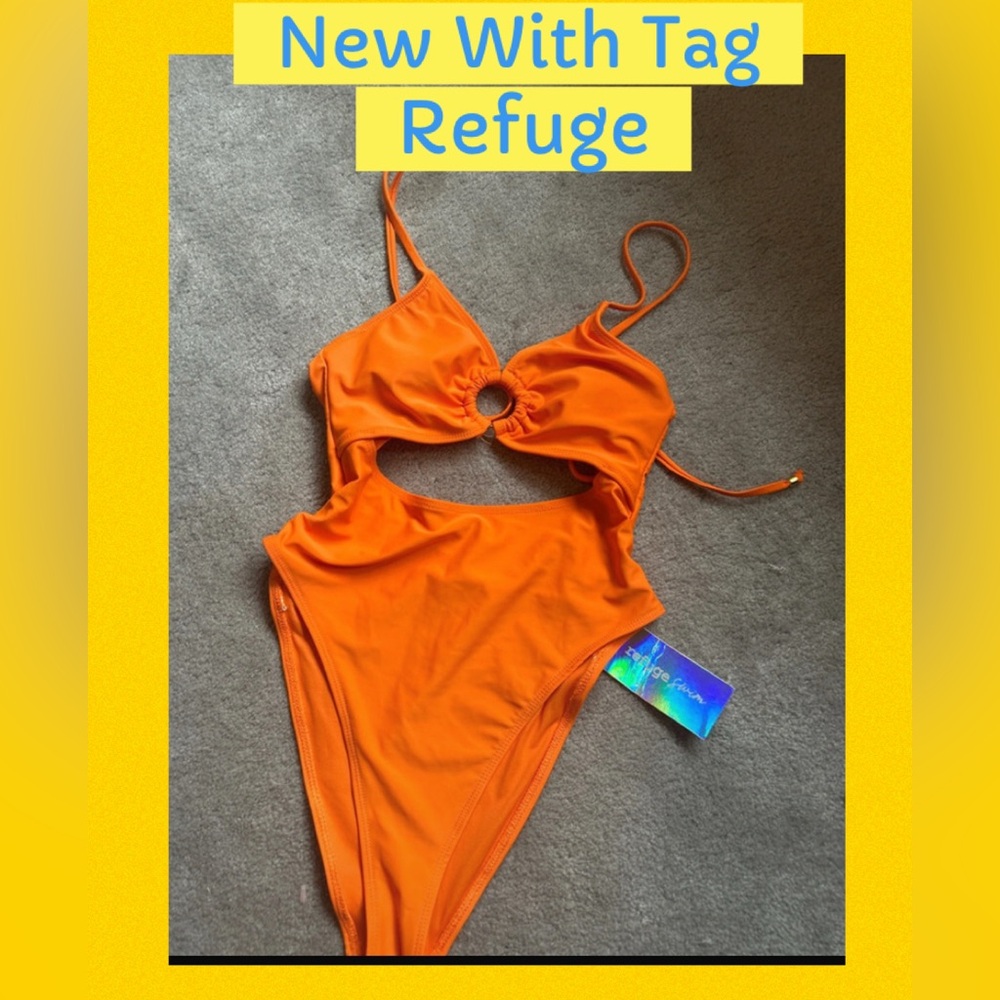 New With Tag Orange Refuge One Piece Swimsuit Size S